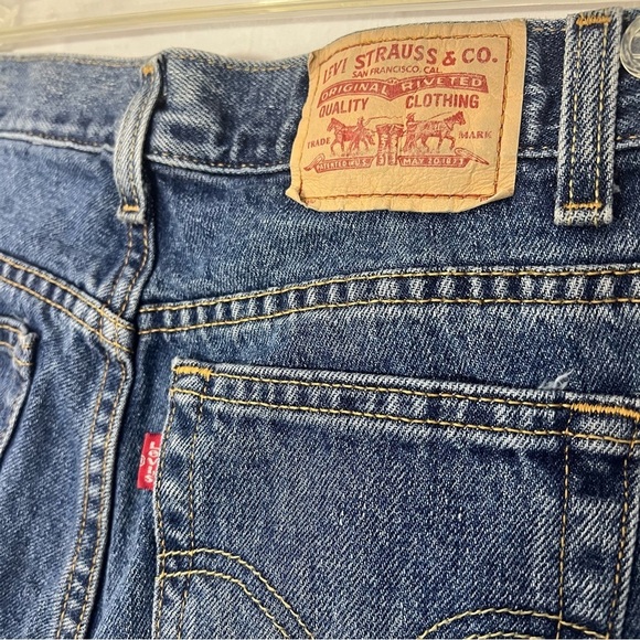 Vintage Levi's Jeans 550 Straight Leg High Waist Mom Made in 2004 Y2K LONG Tall - Picture 5 of 12